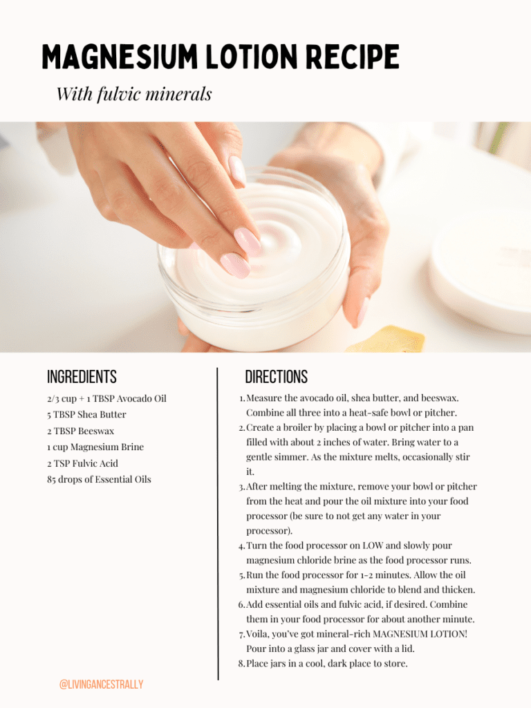 Magnesium Lotion Recipe