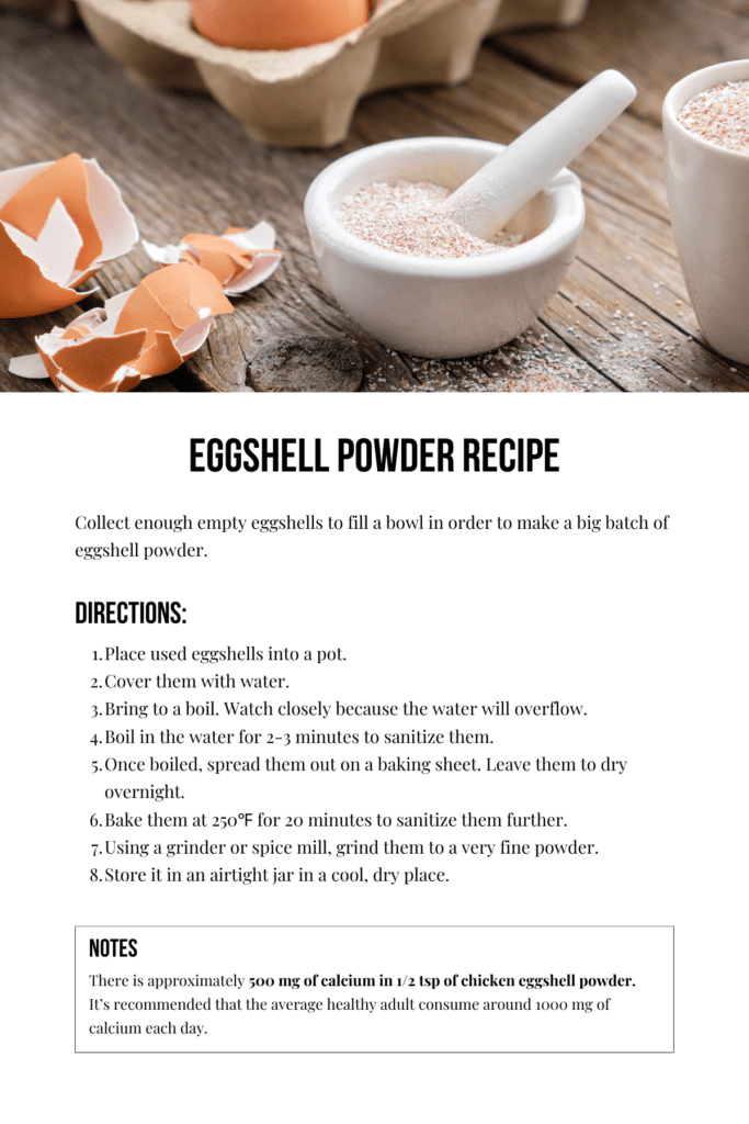 Eggshell Powder Recipe to Increase Calcium