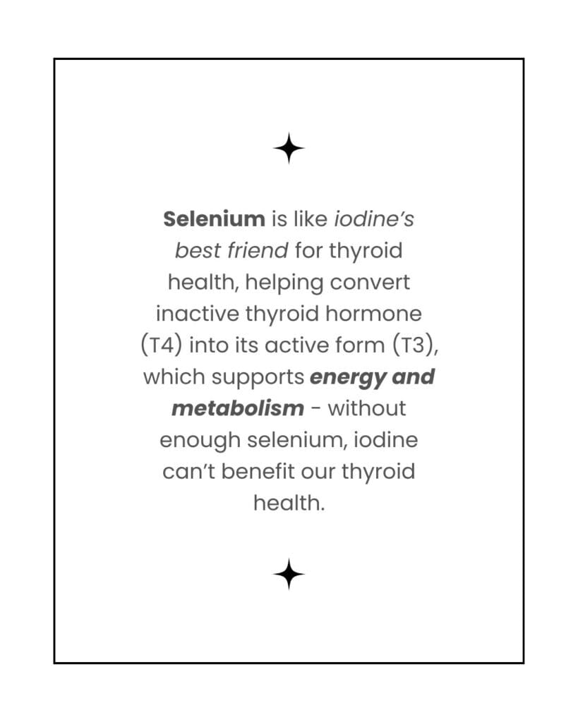 selenium's role in thyroid health