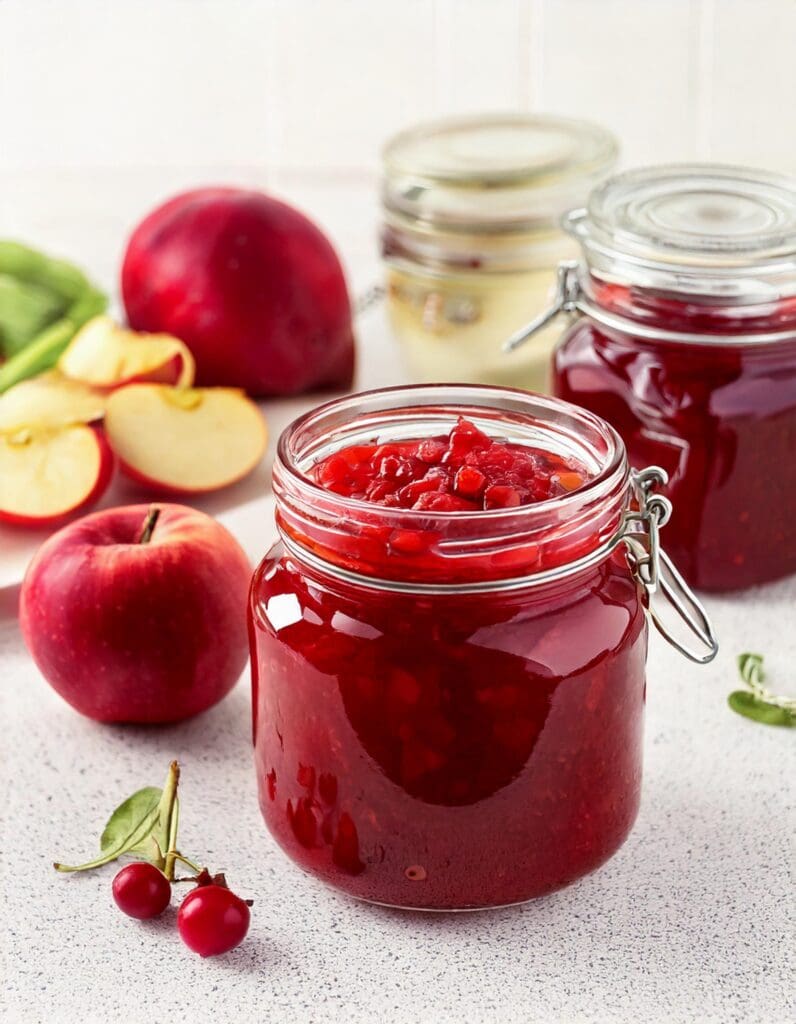 Apple and Cranberry Fermented Chutney